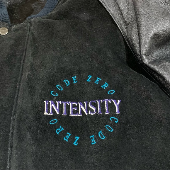 Code Zero Intensity Zip Up Leather Suede Jacket - Picture 3 of 10